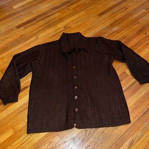 Brown cardigan